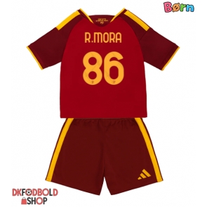 AS Roma Rodrigo Mora #86 Hjemmebanesæt Børn 2026-27 Kort ærmer (+ korte bukser)
